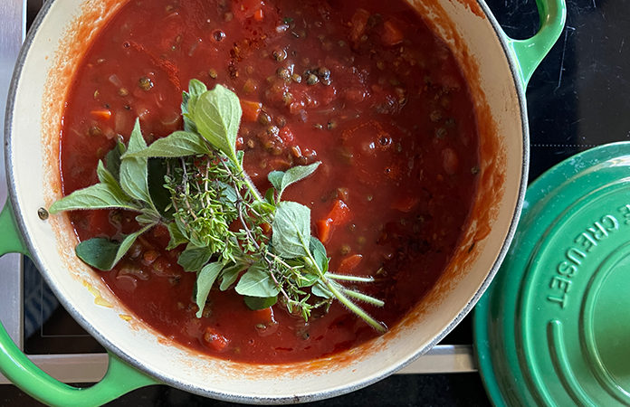 Bolognaise de lentilles