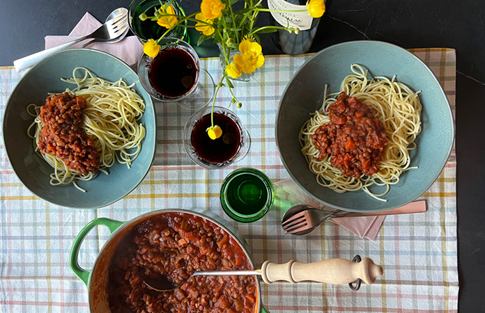 Bolognaise de lentilles 