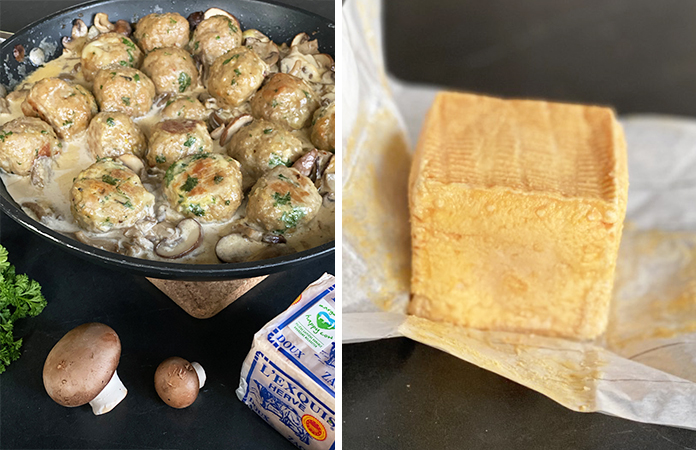 Boulettes de veau farcies au fromage de Herve 