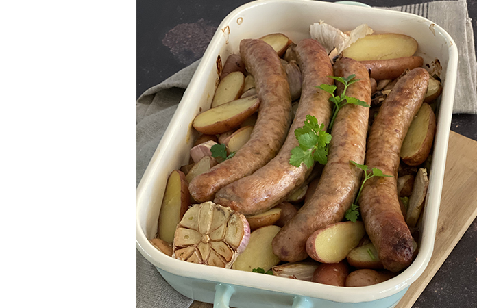 One pot saucisses au four