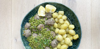 Boulettes de bœuf aux petits pois