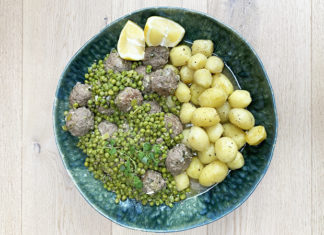 Boulettes de bœuf aux petits pois