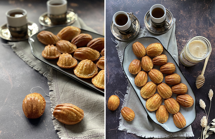 Madeleines miel et citron