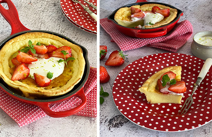 Dutch baby pancake aux fraises