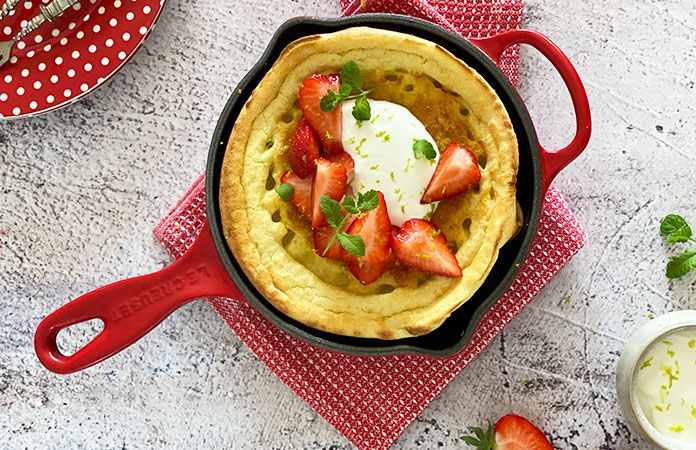 Dutch baby pancake aux fraises