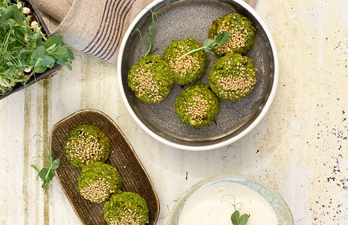 Falafels de petits pois