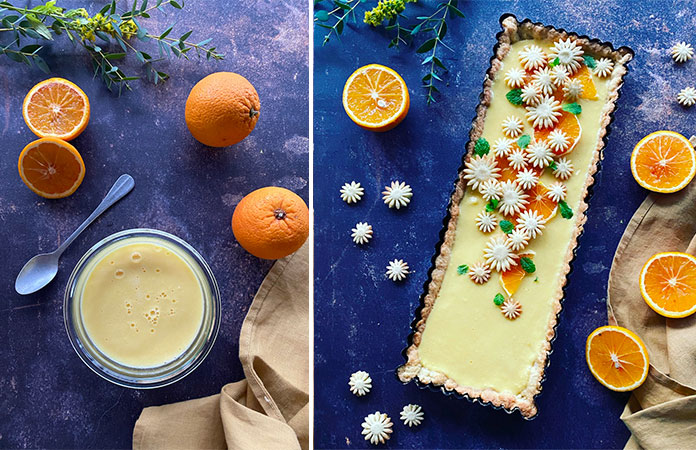 Tarte à la crème d’orange 