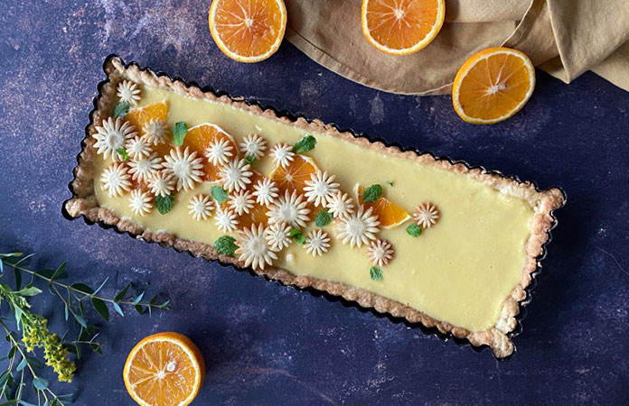 Tarte à la crème d’orange