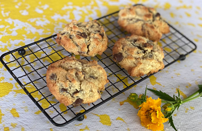 Biscuits aux chocolats et à la farine d’amande 