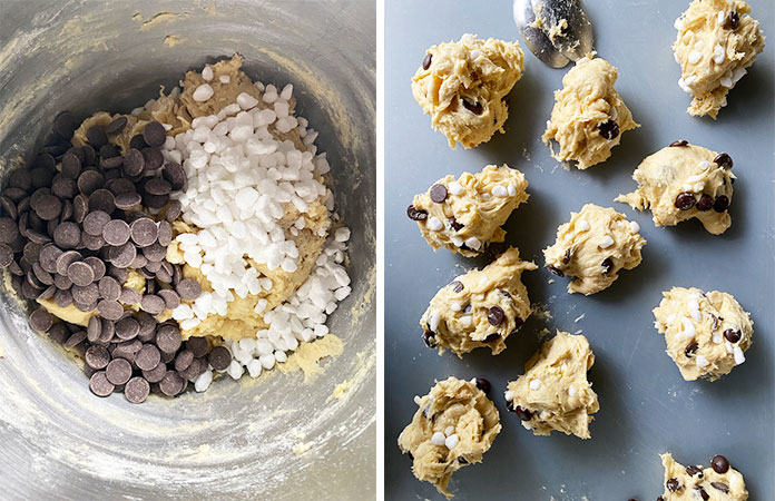 La pâtes des Gaufres de Liege sucre et chocolat