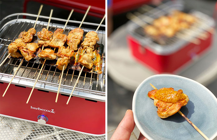 Satay de poulet au barbecue Carlo