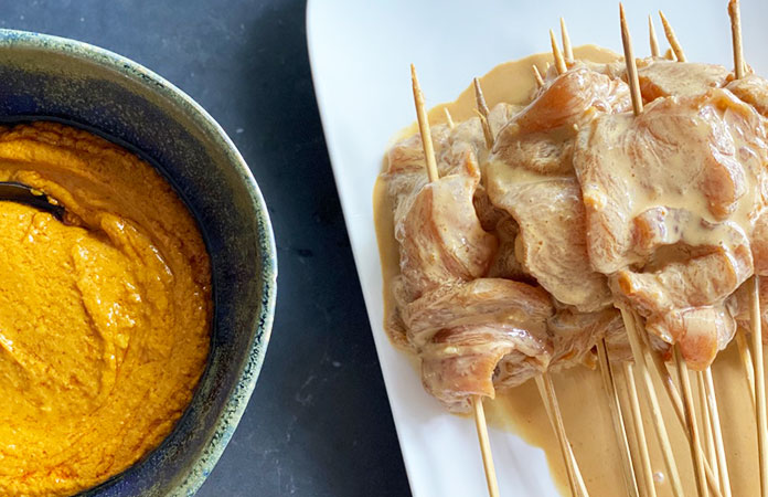 Satay de poulet