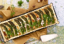 Tarte aux asperges vertes