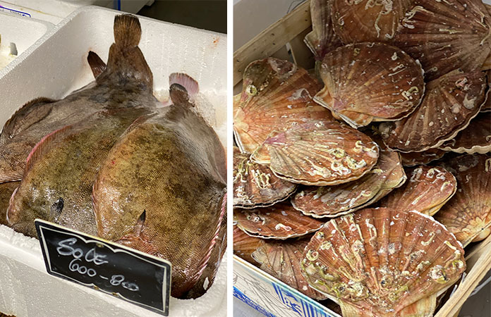 Marché des chefs poisson - produits de la mer