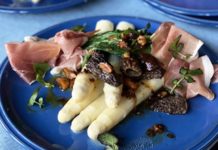 Asperges & Jambon de Parme à l’ail des ours