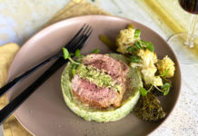Rôti de filets d’agneau farci