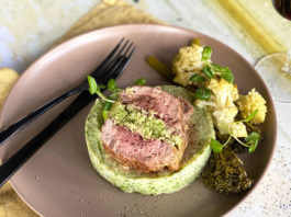 Rôti de filets d’agneau farci