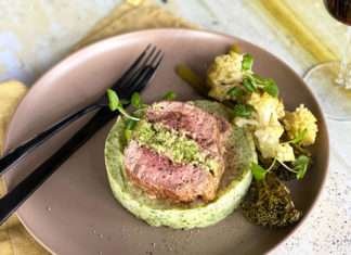 Rôti de filets d’agneau farci