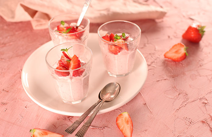 Mousse de fraises