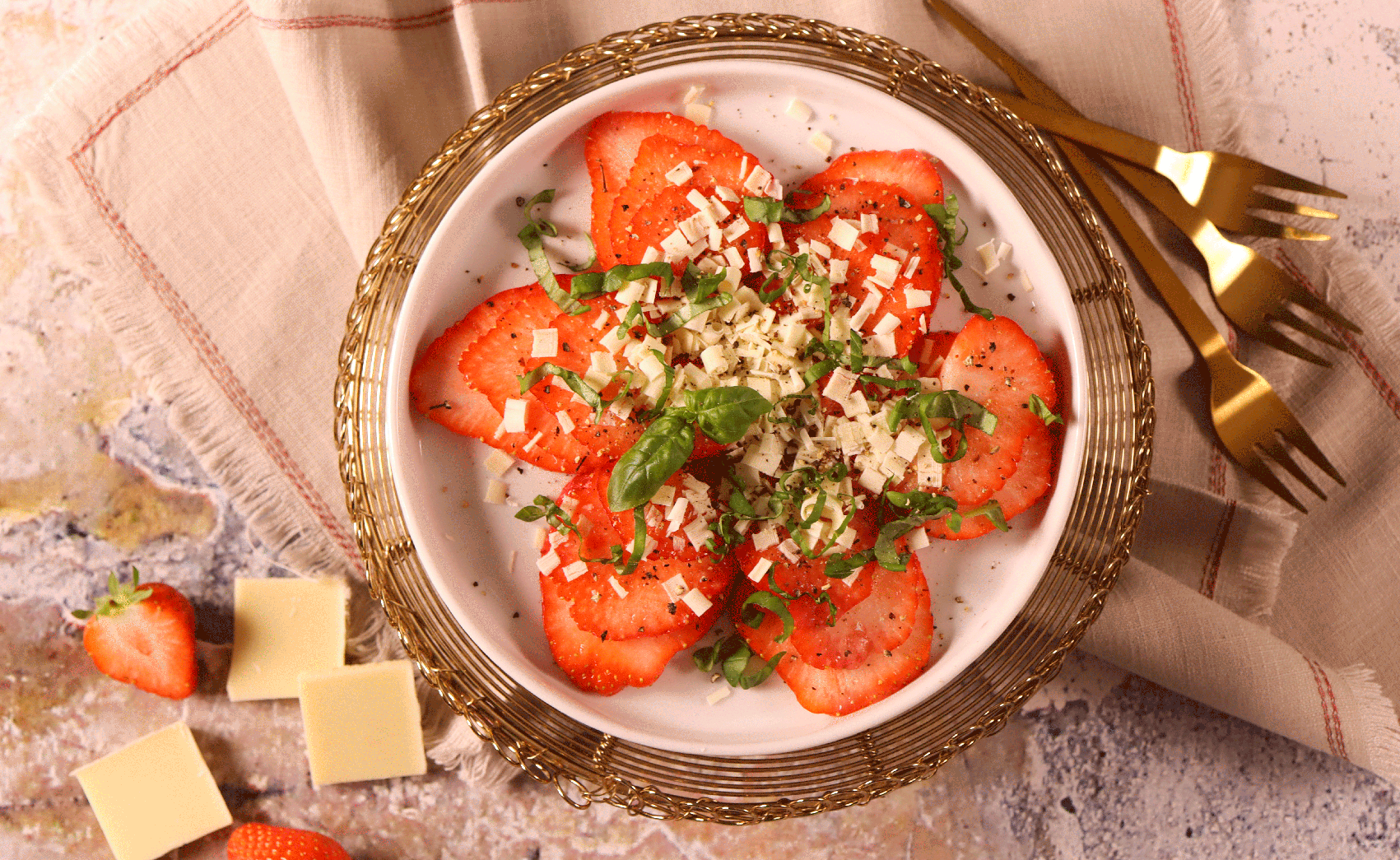 fraise chocolat blanc