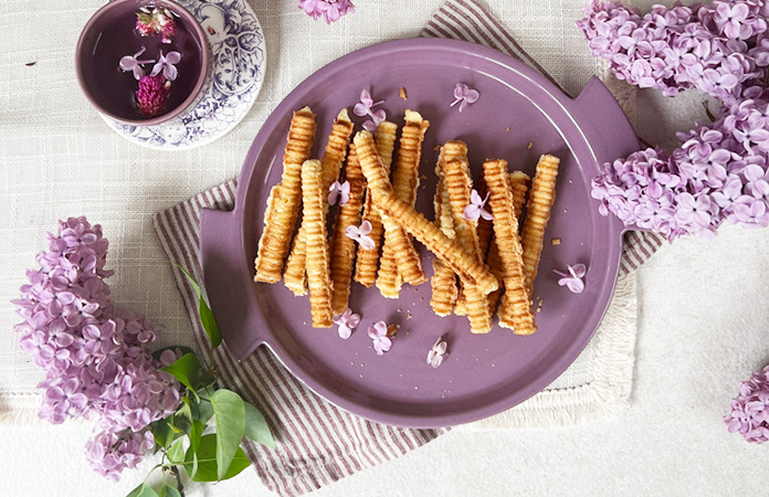 gaufre au sucre de lilas 