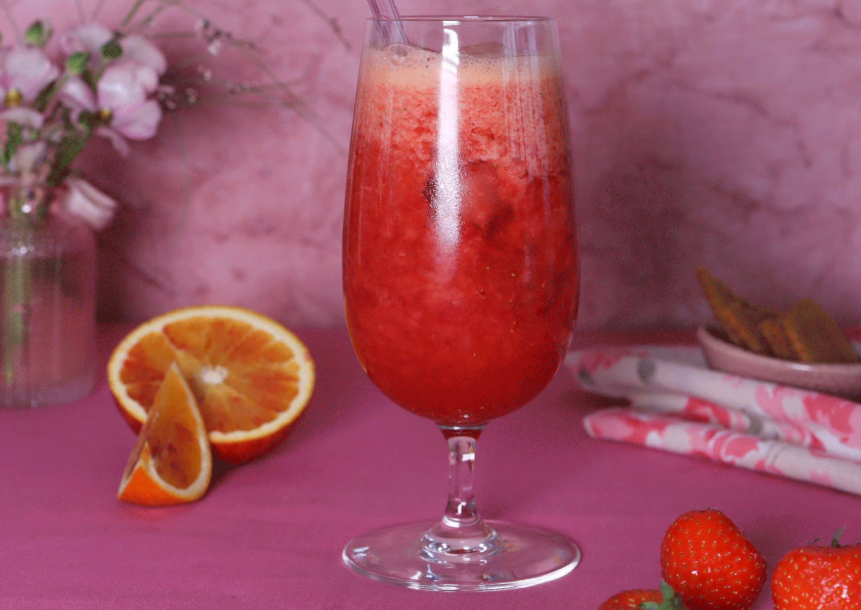 Smoothies aux fraises