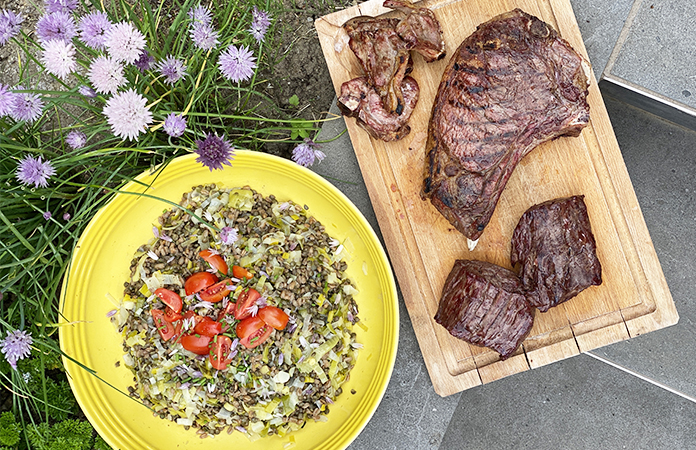 Salade d’épeautre lentilles