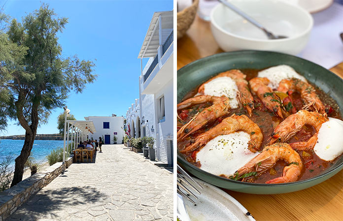 Crevettes saganaki Drios