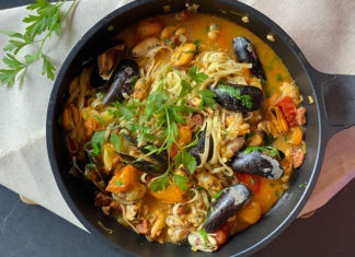 Pâtes aux moules