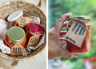 Conserve de coulis tomates et poivrons