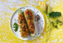 Courgette farcie au thon
