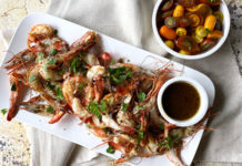 crevettes à la poêle