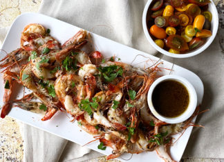 crevettes à la poêle