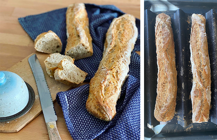 Baguette au levain de seigle