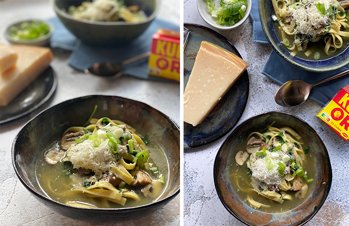 Mon bouillon aux pâtes, simplement délicieux ! 