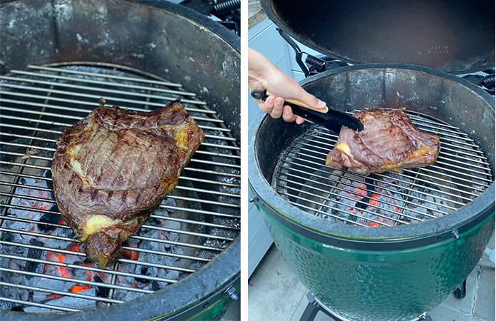 Côte de bœuf cuisson barbecue