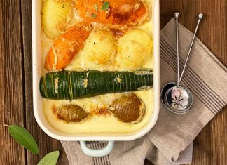 Gratin de légumes d'automne au Herve