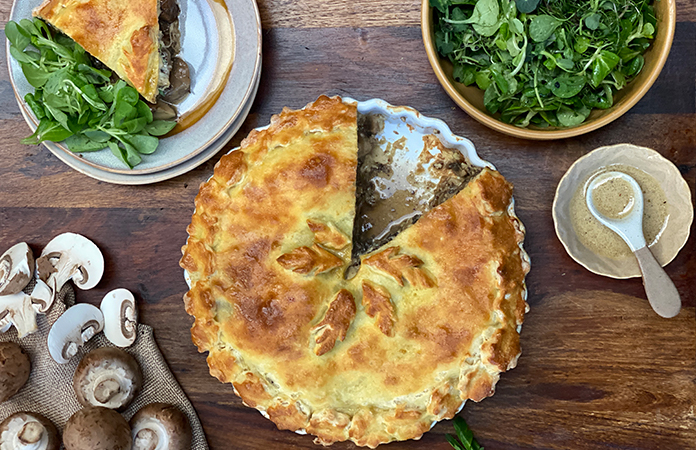 Tourte aux champignons