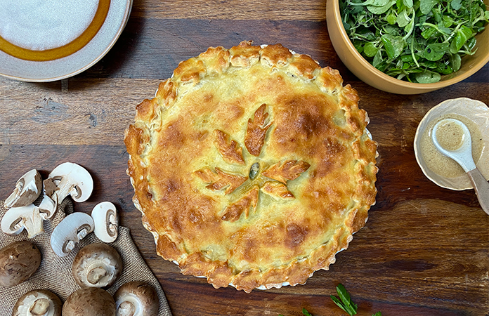 Tourte aux champignons