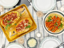 Courge spaghetti farcie