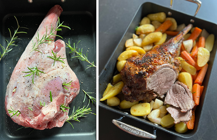 Gigot d’agneau aux légumes d’automne