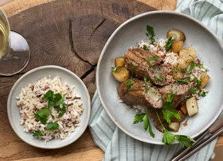 Saltimbocca de bœuf et salsifis