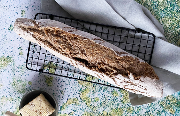 Baguette au levain de seigle