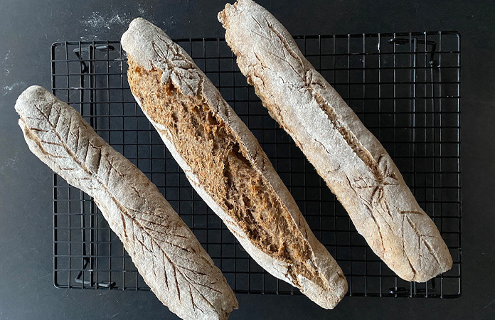 Baguette au levain de seigle