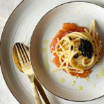 Spaghetti au saumon fumé