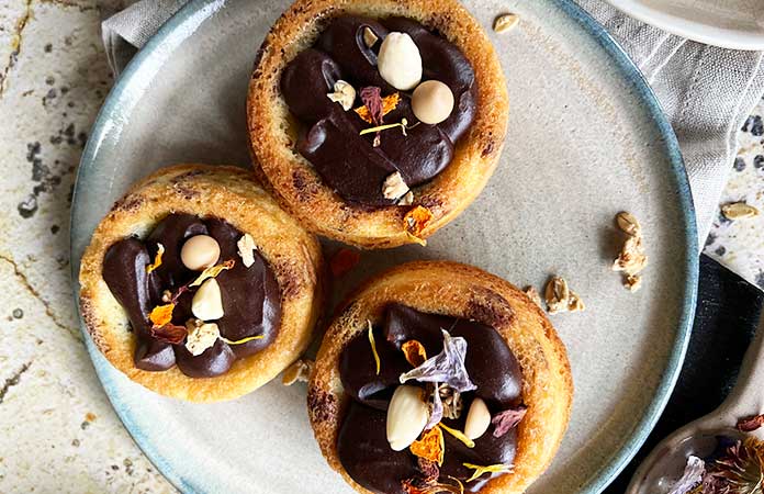 Cake Stracciatella et ganache au chocolat