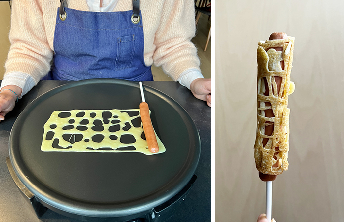 Sucette de saucisse en dentelle de crêpes | Une recette spécial kids