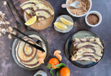 Crêpes bicolores