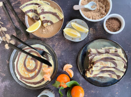 Crêpes bicolores