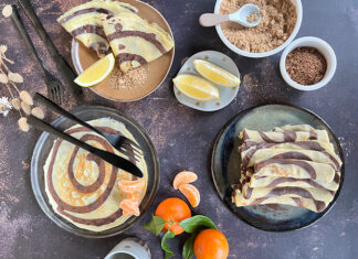 Crêpes bicolores